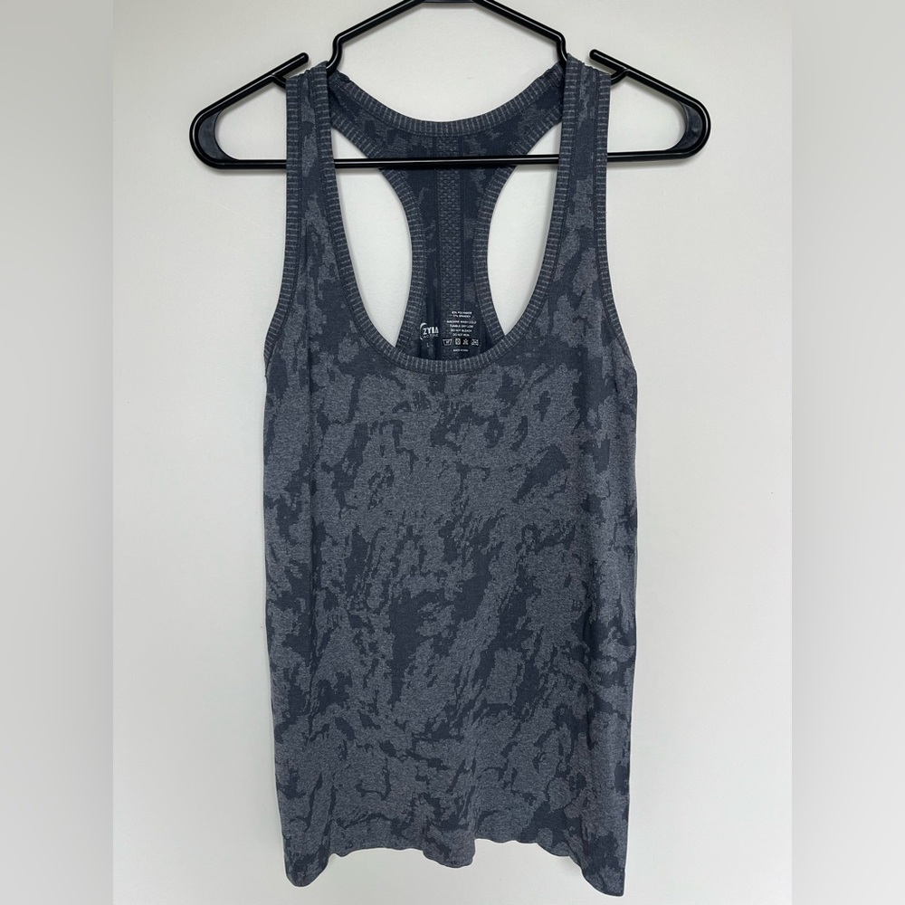 Gray Patterned Women's Tank Top